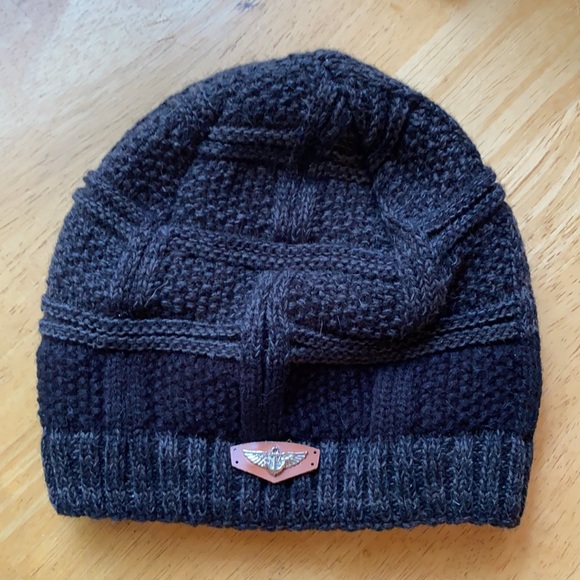 unbranded Other - Black grey Beanie style hat like new